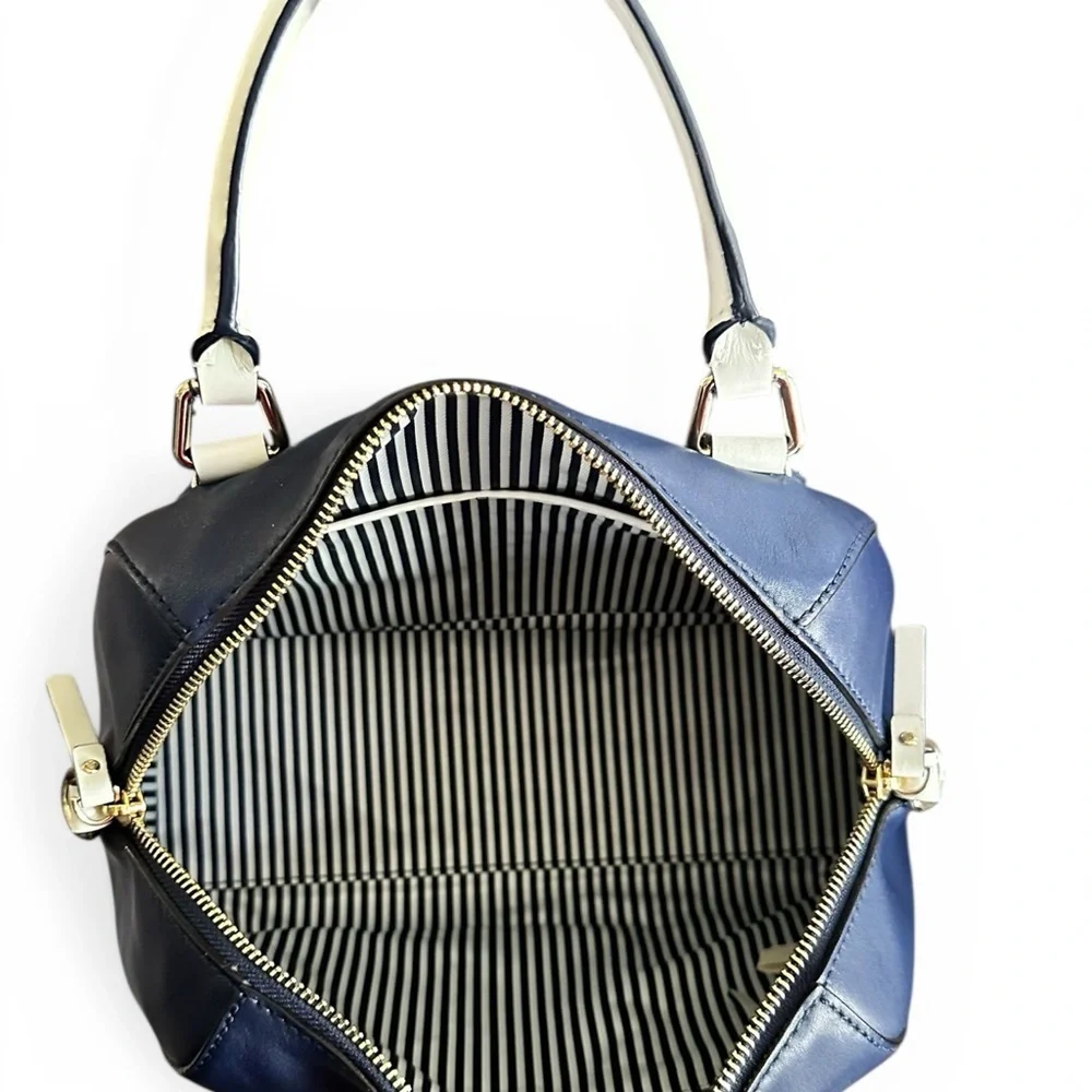 NWT Kate Spade Pippa Catherine Street Satchel French Navy Leather Bag